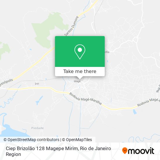 Ciep Brizolão 128 Magepe Mirim map