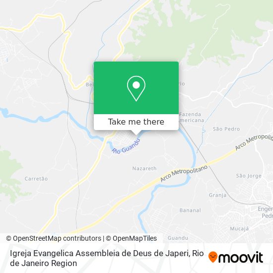 Igreja Evangelica Assembleia de Deus de Japeri map