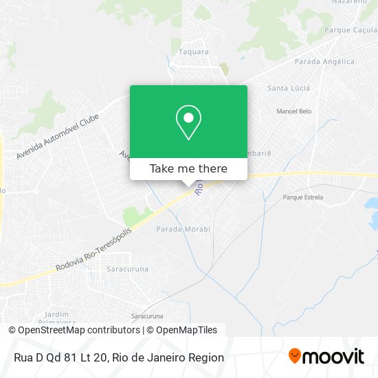 Rua D Qd 81 Lt 20 map