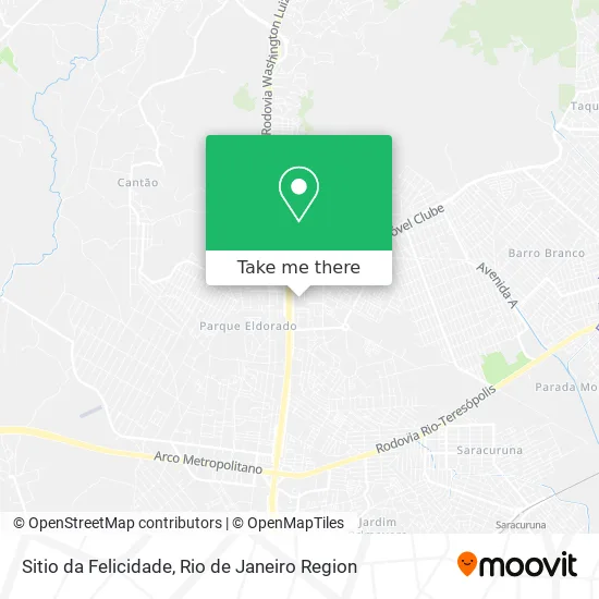 Sitio da Felicidade map