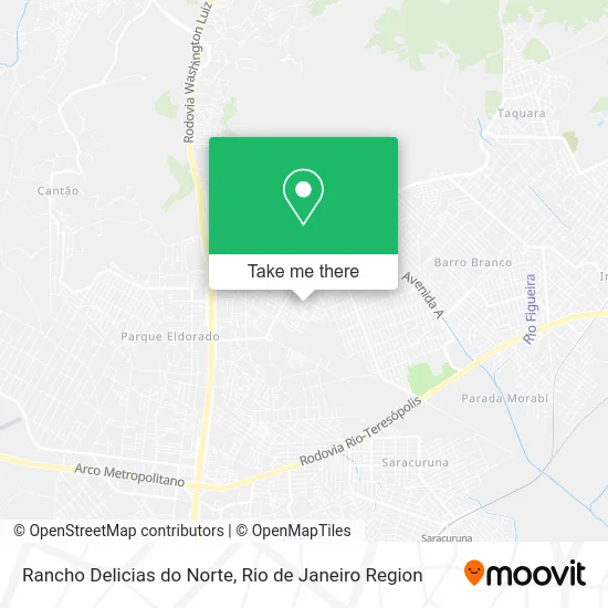 Rancho Delicias do Norte map