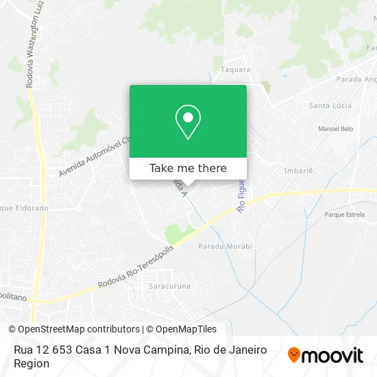 Rua 12 653 Casa 1 Nova Campina map