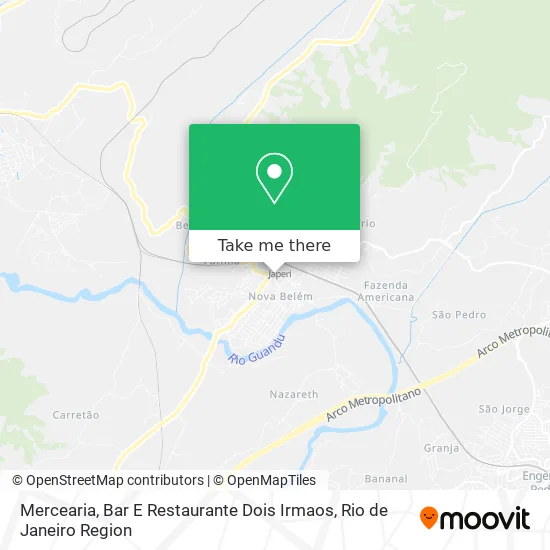 Mercearia, Bar E Restaurante Dois Irmaos map