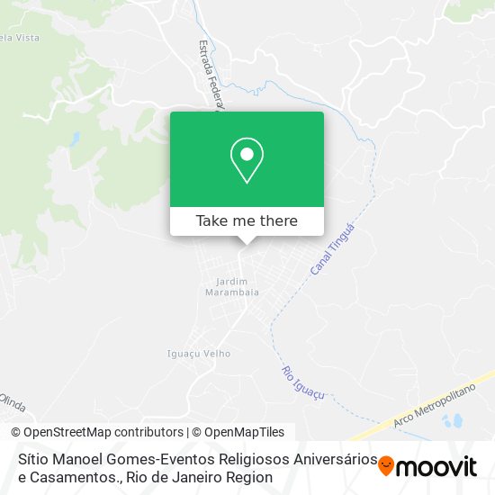 Sítio Manoel Gomes-Eventos Religiosos Aniversários e Casamentos. map
