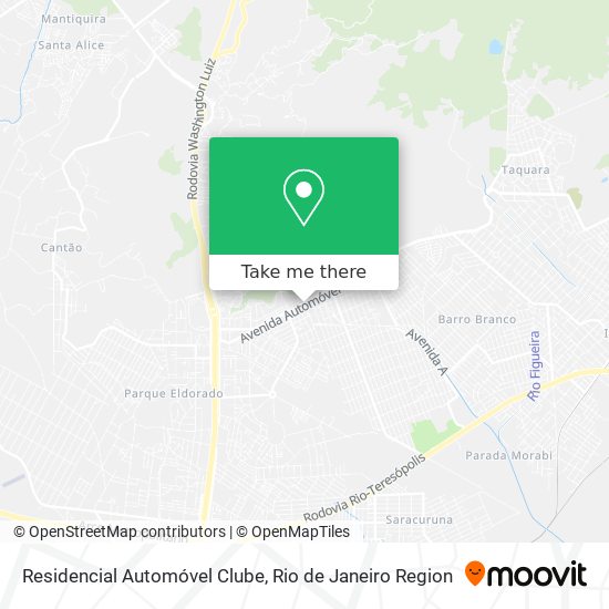 Mapa Residencial Automóvel Clube