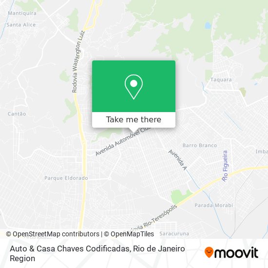 Mapa Auto & Casa Chaves Codificadas