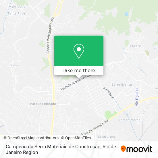 Mapa Campeão da Serra Materiais de Construção