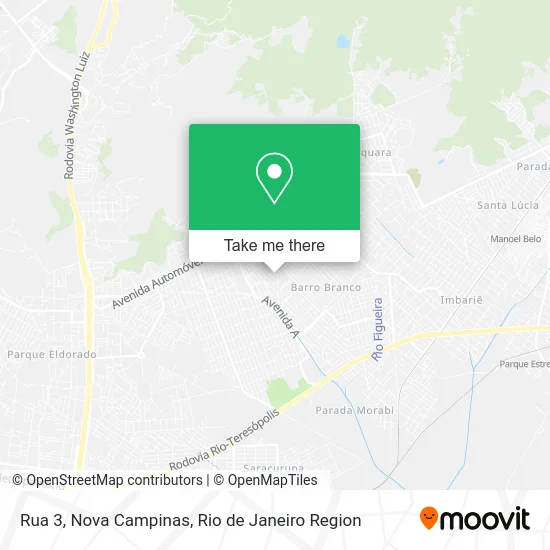 Rua 3, Nova Campinas map