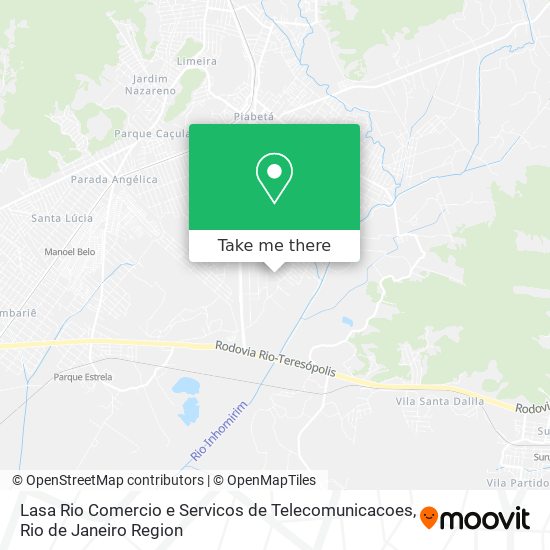 Lasa Rio Comercio e Servicos de Telecomunicacoes map