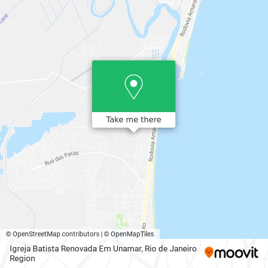 Igreja Batista Renovada Em Unamar map