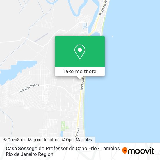 Casa Sossego do Professor de Cabo Frio - Tamoios map