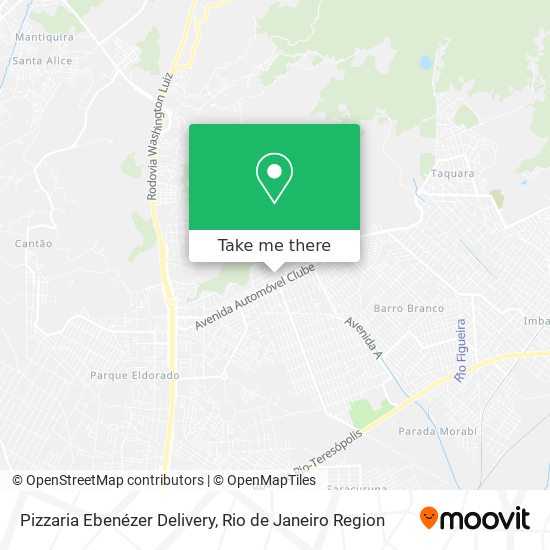 Mapa Pizzaria Ebenézer Delivery