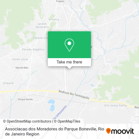 Associacao dos Moradores do Parque Boneville map