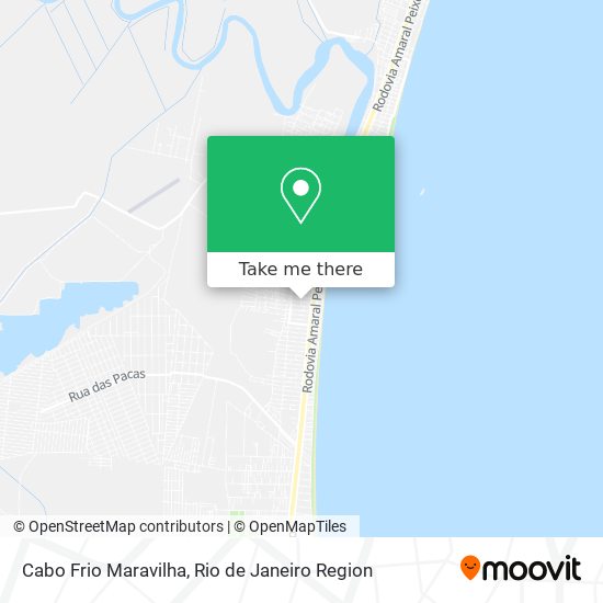 Mapa Cabo Frio Maravilha