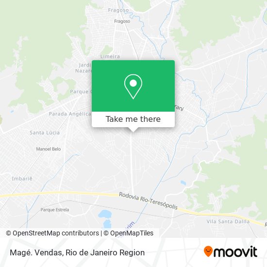 Magé. Vendas map