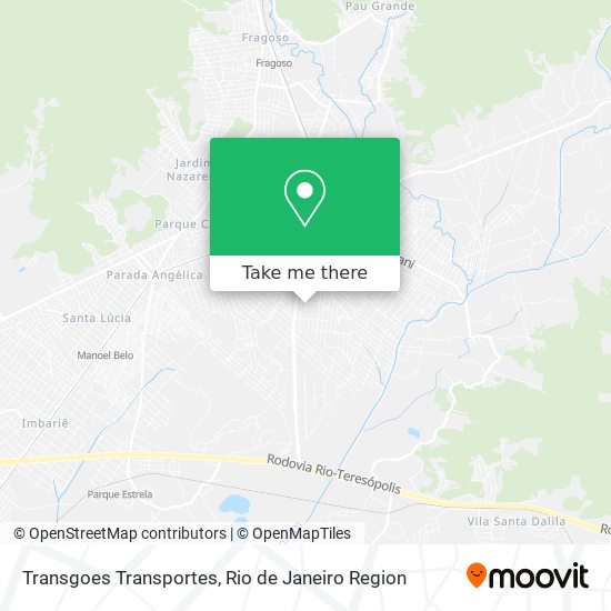 Transgoes Transportes map