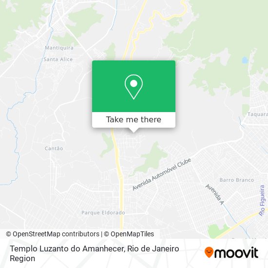 Templo Luzanto do Amanhecer map