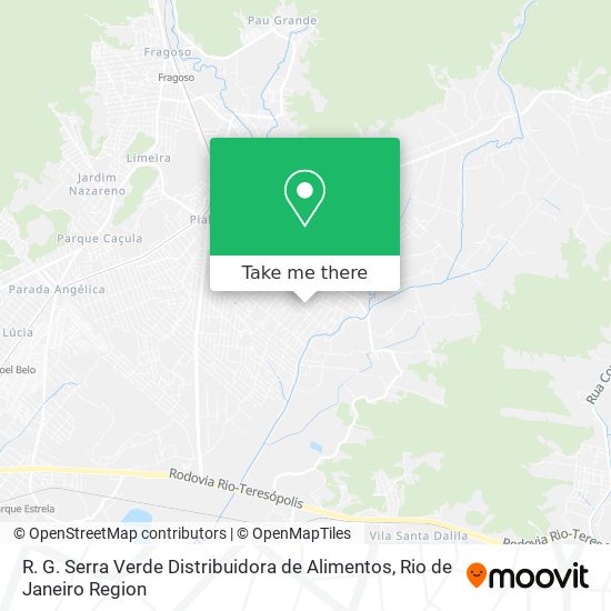 R. G. Serra Verde Distribuidora de Alimentos map