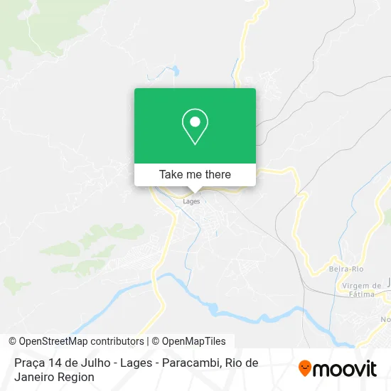 Praça 14 de Julho - Lages - Paracambi map