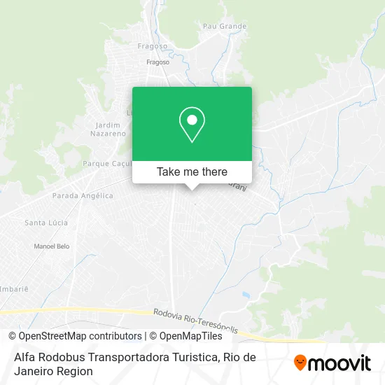 Alfa Rodobus Transportadora Turistica map