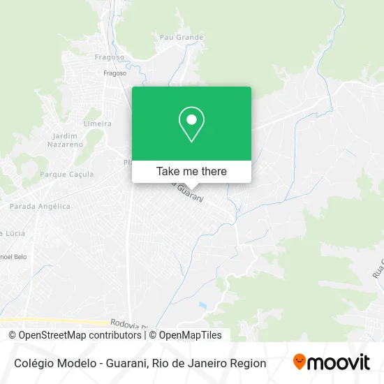Colégio Modelo - Guarani map