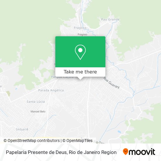 Mapa Papelaria Presente de Deus