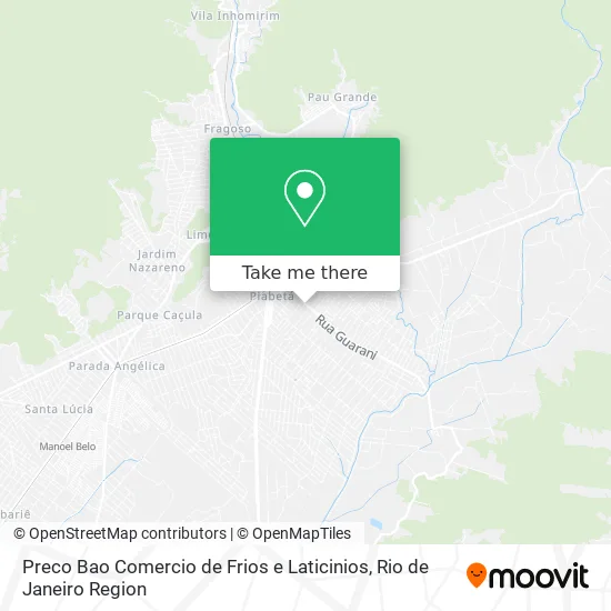 Preco Bao Comercio de Frios e Laticinios map