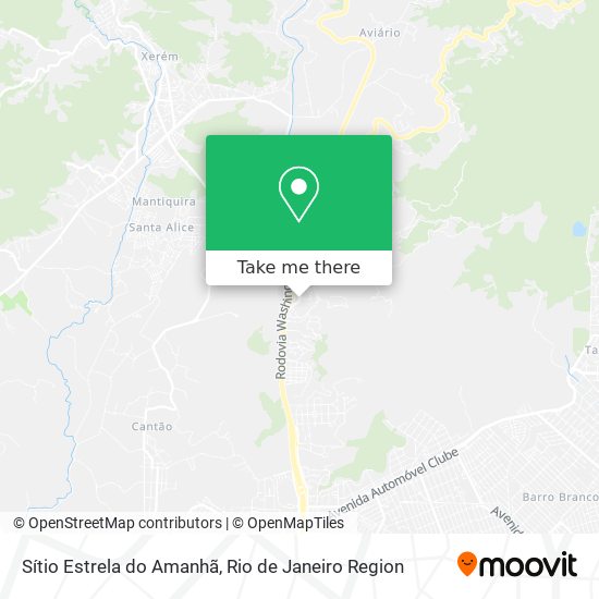 Sítio Estrela do Amanhã map