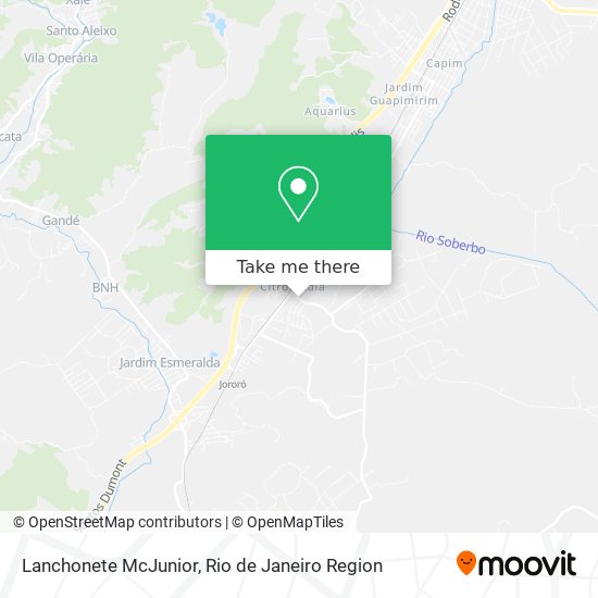 Lanchonete McJunior map