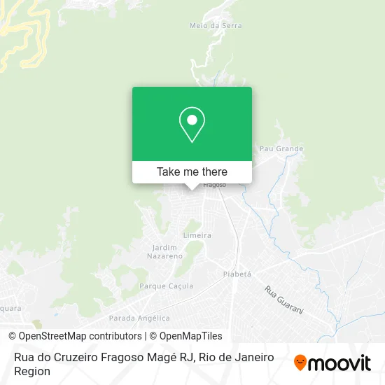 Rua do Cruzeiro Fragoso Magé RJ map