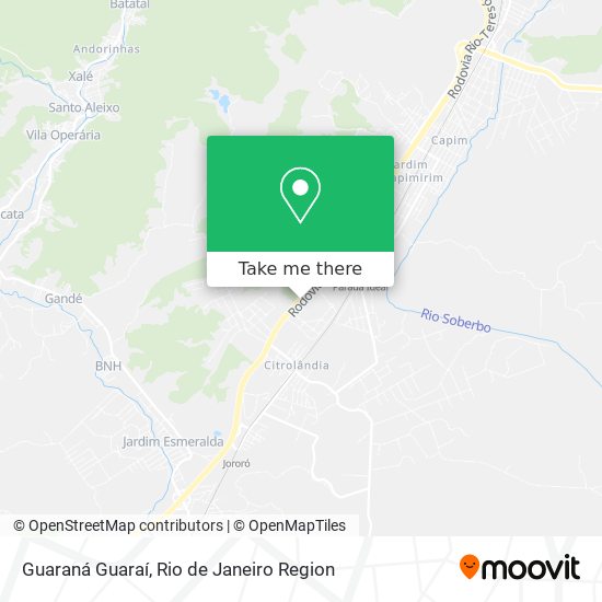 Guaraná Guaraí map