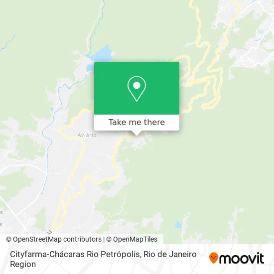 Cityfarma-Chácaras Rio Petrópolis map