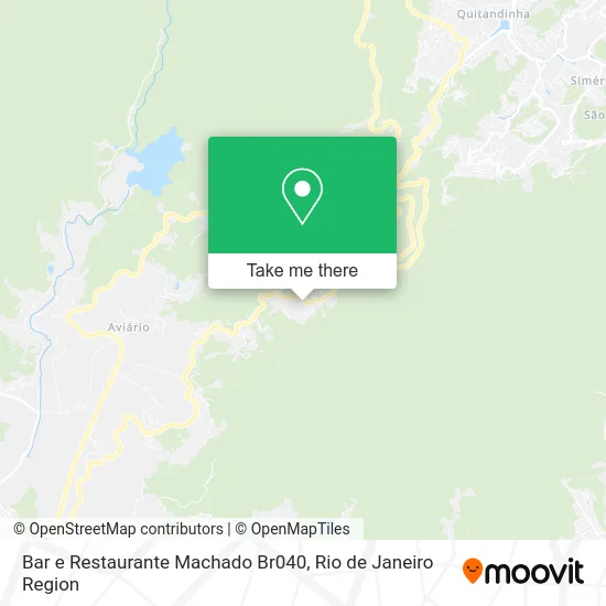 Bar e Restaurante Machado Br040 map