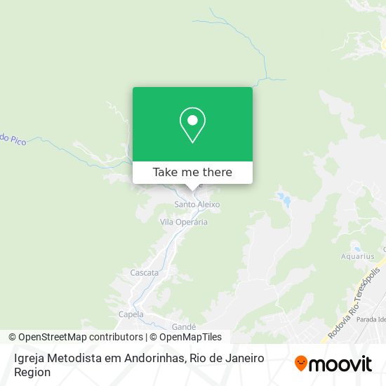 Mapa Igreja Metodista em Andorinhas