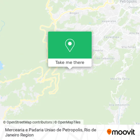 Mercearia e Padaria Uniao de Petropolis map