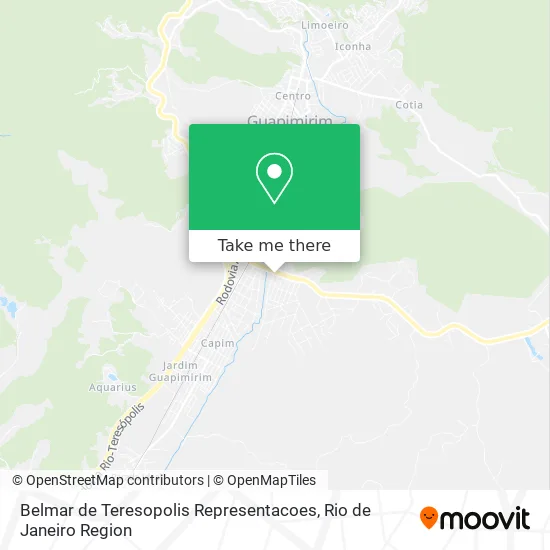 Belmar de Teresopolis Representacoes map