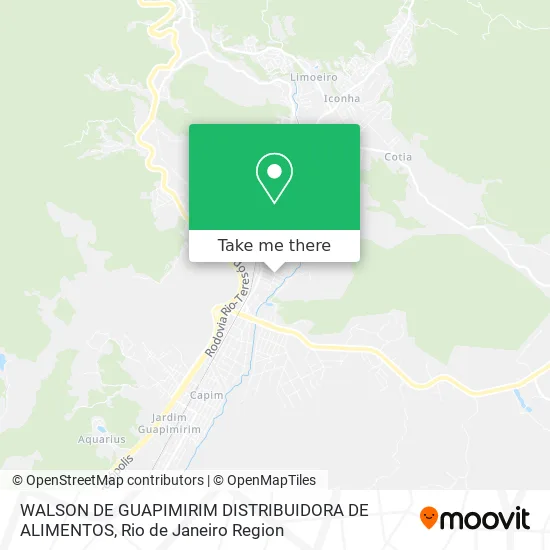 WALSON DE GUAPIMIRIM DISTRIBUIDORA DE ALIMENTOS map