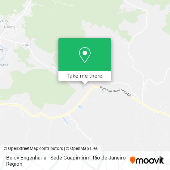 Belov Engenharia - Sede Guapimirim map