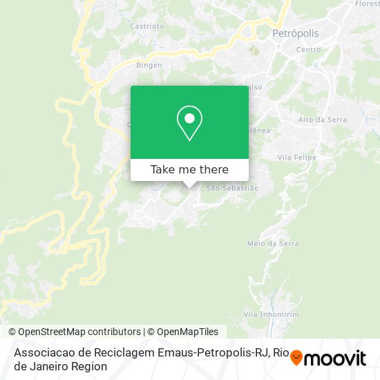 Associacao de Reciclagem Emaus-Petropolis-RJ map