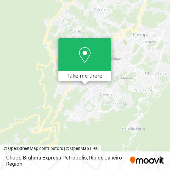 Chopp Brahma Express Petrópolis map