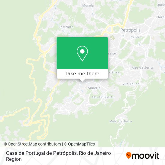 Mapa Casa de Portugal de Petrópolis