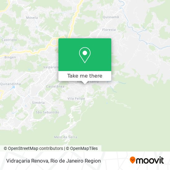 Mapa Vidraçaria Renova