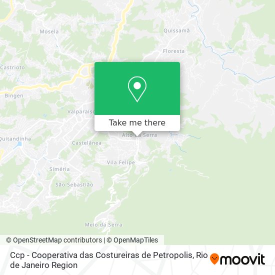 Ccp - Cooperativa das Costureiras de Petropolis map