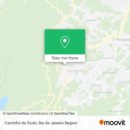Cantinho do Xodo map