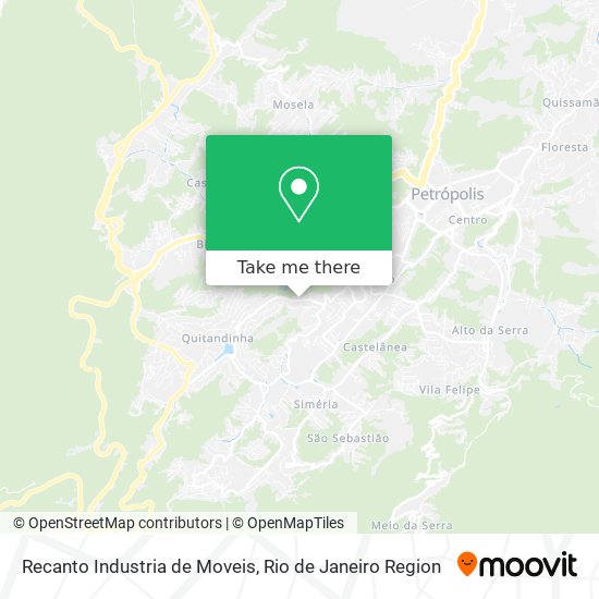 Mapa Recanto Industria de Moveis