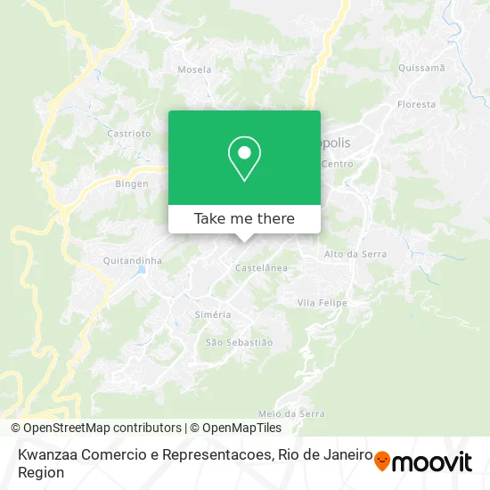 Kwanzaa Comercio e Representacoes map