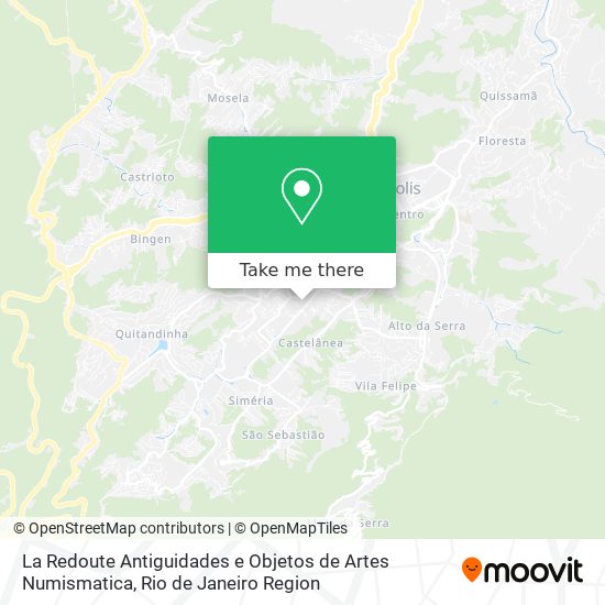 La Redoute Antiguidades e Objetos de Artes Numismatica map