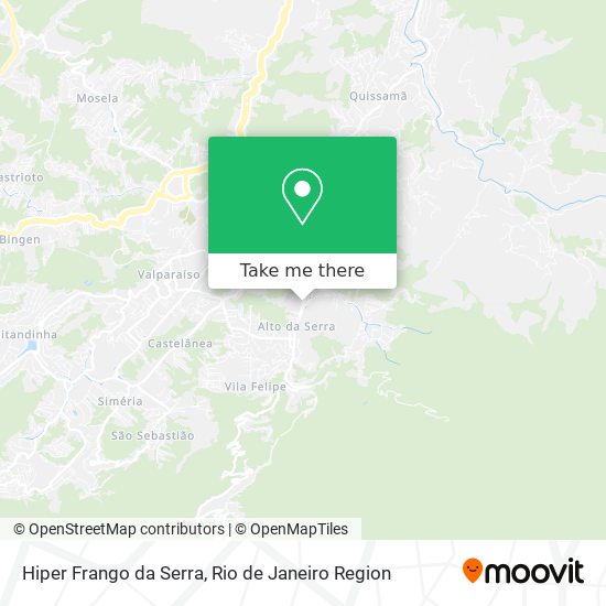 Hiper Frango da Serra map