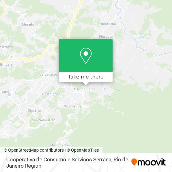 Cooperativa de Consumo e Servicos Serrana map