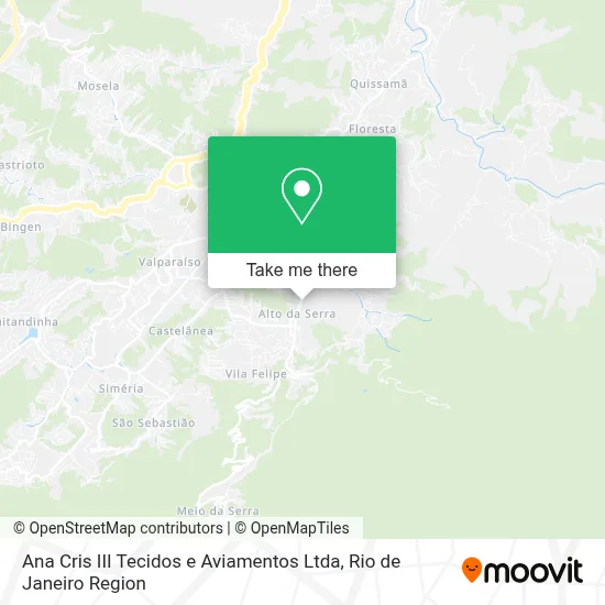 Ana Cris III Tecidos e Aviamentos Ltda map